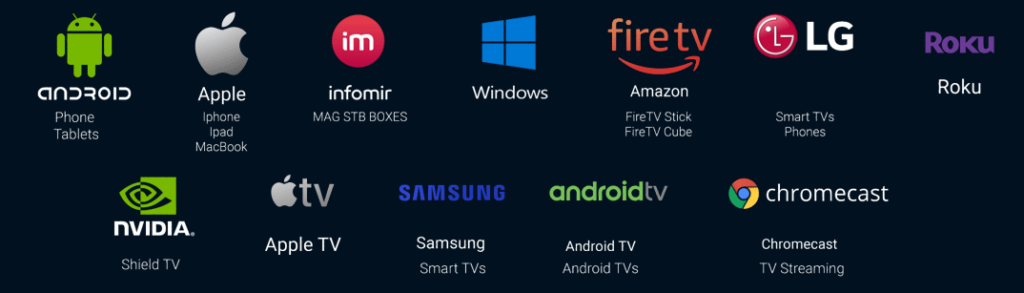 Varodatic IPTV compatible con Smart TV Android TV Fire TV móvil y ordenador